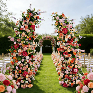 Arco Floreale in Seta Artificiale a Forma di Corno, Decorazione Durevole ed Ecologica per Matrimoni ed <span class=keywords><strong>Eventi</strong></span> - Product Image 6