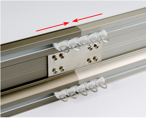 Rail de <span class=keywords><strong>rideau</strong></span> double en <span class=keywords><strong>PVC</strong></span> moderne et écologique, robuste, à double piste, <span class=keywords><strong>pour</strong></span> plafond et fenêtre - Product Image 6