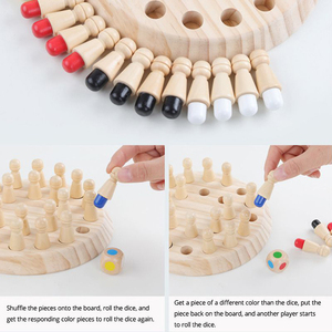 Jouets en bois pour le développement du cerveau, jeu d'échecs, d'alpinisme, stimulation intelligente, éducatif, vente en gros, pièces - Product Image 2