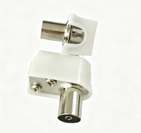 Adaptateur de connecteur femelle TV 9,5 mm ABS et métal LT9017