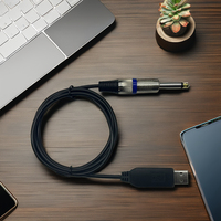 Fabricante personalizado T.S6.3mm macho + hembra a USB Rs232 macho para ensamblaje de arnés de control de audio