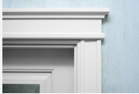 Cadre de porte décoratif de mur de garniture en bois de style traditionnel pour l'application d'hôtel