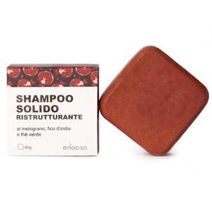 Shampoo solido Enooso 65g Ristrutturante per capelli danneggiati - Product Image 1