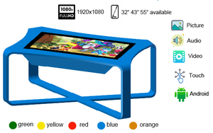 Thương mại trong nhà kim loại TFT LCD 32 "43" 55 "Bàn cà phê tương tác màn hình cảm ứng cho lớp học hoặc hội nghị và thực restate - Product Image 2