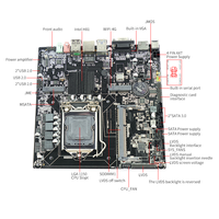 Placa Base Nueva H81 LGA1150 para Procesador I3 I5 I7, 8GB DDR3, USB3.0, Todo en Uno, para Sistemas Win7 y Win10