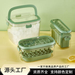 <b>Ice</b> <b>Cube</b> <b>Tray</b> <b>Silicone</b> Mold Large Capacity Freezer <b>Ice</b> Maker For Family Use With Plastic Handle - Product Image 6