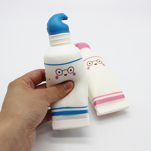 Juguete antiestrés de rebote lento con forma de pasta de dientes, juego de dientes simulados, juguete para apretar para desahogarse y reducir el estrés, regalo blandito - Product Image 1