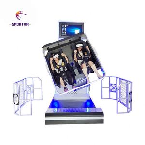 เครื่องจำลอง SportVR VR 1080 Iron 720 รถไฟเหาะเสมือนจริงแบบหมุนได้ 2 ที่นั่ง เก้าอี้โรงภาพยนตร์ VR - Product Image 5