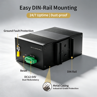 Switch Industrial Gestionado L2 de 2 Fibra y 4 Puertos de Cobre, SNMP, ERPS, Ring, 12Gbps, QoS para Sistema de Cinta Transportadora y Línea de Clasificación de Almacén