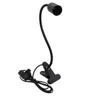 360 degrés Flexible E27 support de lampe de bureau Base de lumière simple/Double extrémité prise col de cygne câble à clipser avec interrupteur de marche prise EU US