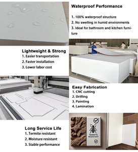 Plaques PVC de haute qualité, prix compétitif, 11 mm, 15 mm, 18 mm, panneaux/plaques en mousse PVC pour meubles - Product Image 2