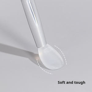 Portable Silicone Nail Brush Stick Durable <b>Plastic</b> Eye Shadow Tool for <b>Mirror</b> Powder Sequins and Nail Art - Product Image 1