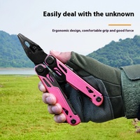 17-en-1 couteau de poche fichier ouvre-bouteille Multitool survie pour Camping extérieur dénudeur de fil Cutter Separabile tournevis