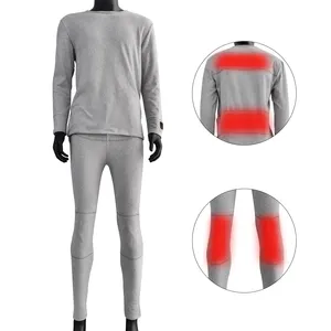Heating Underwear Washable USB Electric Heated Thermal Long Sleeve T Shirts Or Pants