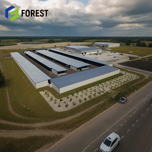 Bâtiment en structure métallique préfabriquée pour entrepôt et atelier industriel avec installation rapide, certification CE - Product Image 2