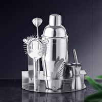 Ensemble de shakers à cocktails en acier inoxydable écologique personnalisé, fabrication directe, outils de bar, support, ouvre-bouteille, capacité 700 ml