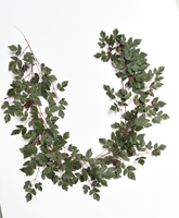 Guirlande de vigne artificielle Ficus, fausses plantes suspendues à feuilles vertes, verdure artificielle pour centres de table, décoration murale de mariage