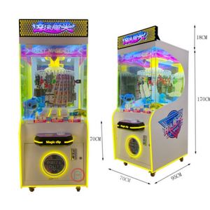 เครื่องเกมหยอดเหรียญลัคกี้แมจิกคลิป แจกของรางวัล สำหรับผู้เล่นคนเดียว เครื่องจำหน่ายของขวัญแบบอาร์เคด รับประกัน 1 ปี สำหรับห้างสรรพสินค้าและสถานที่ต่างๆ - Product Image 2