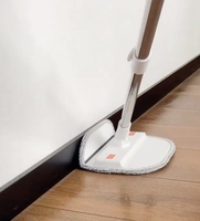 NOUVEAU DESIGN Ensemble serpillière et seau pliables, Serpillière rotative, Serpillière magique, Nettoyage des sols, Nettoyage des plinthes