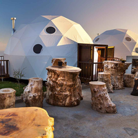 Tente dôme 4/5/6/7/8m résistante au froid pour l'hiver Tentes d'extérieur Igloo Resort Ball Dome Glamping Tentes