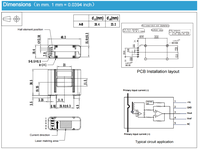 Sensor Arus Hall Terkompensasi Loop Tertutup Seri CS1V PB00 80-200A 5V Supply PCB Mount Current Transducer untuk Inverter