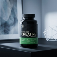 Capsules de créatine monohydrate pour adultes, antioxydant, suppléments nutritionnels sportifs OEM/ODM, fabrication sous marque privée, transfrontalier