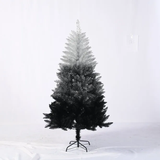 جديد الوصول 2022 كرنفال عيد الميلاد واضح أسود الفضة لباد شجرة عيد الميلاد