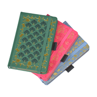 Lot mixte de cahiers d'étudiant multicolores avec estampage doré et bords dorés, cahiers de collection, directement de l'usine