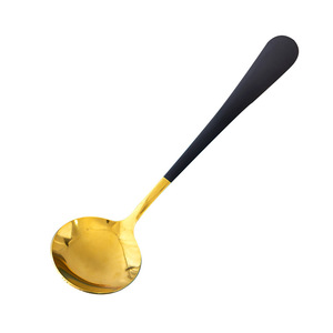 A274 Internet Celebrity Household Stainless Steel Soup & Dessert Spoon Thickened Long Handle Mixing Spoon - Product Image 5