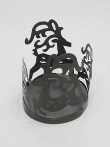 Lanterne en métal marocain antique, faite à la main, porte-bougie, décoration d'intérieur, Noël, Pâques, marque IHA Inde - Product Image 2