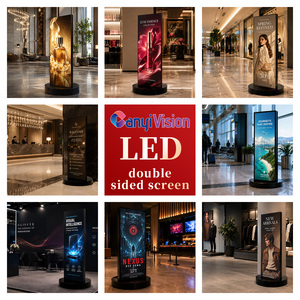 จอแสดงผล LED แบบสองด้าน Canyivision ความบางพิเศษ <span class=keywords><strong>หนา</strong></span> 26 มม. ตู้อะลูมิเนียมหล่อขึ้นรูป สำหรับสนามบินและห้างสรรพสินค้า - Product Image 2
