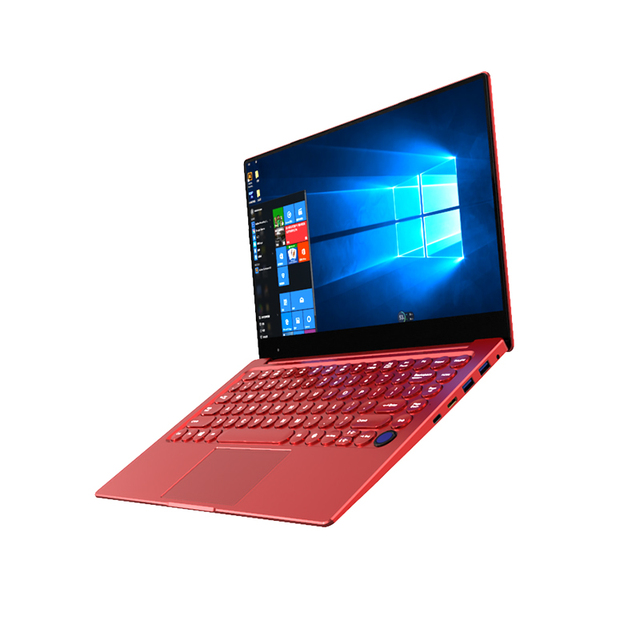 OEM Red Metal Best Price LCD 14 Inch Laptops Pink Laptop for Business With Special Round Key