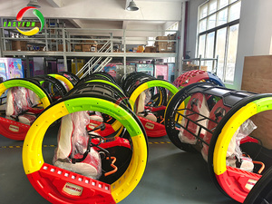 Easyfun Amusement Park 360 Rolling Car Double Players Rolling Machine Le Bar 360 Degree Rolling Electric <b>Swing</b> Car - Product Image 6