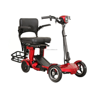 Voiturette de golf électrique à 4 roues pour personnes handicapées, pneus larges, pliable, pour personnes âgées, batterie au lithium, vitesse de 15 km/h, autonomie de 35 km