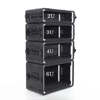 KONJA Polyéthylène HDPE – Étui de protection antichoc pour amplificateur, rack personnalisé OEM/ODM, étui de scène antichoc avec poignée noire et roues