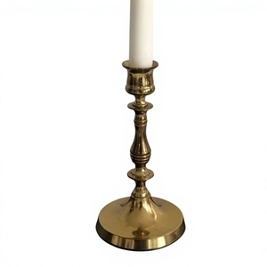 Bougeoir en métal de qualité luxe prix de gros Top meilleure décoration de la maison pour bougeoir conique de Noël - Product Image 1