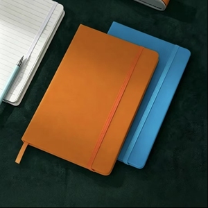 Carnet à couverture rigide en PU personnalisé avec logo, papeterie créative pour le bureau et l'école, journal - Product Image 1