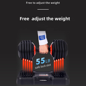 2026 NEW Premium Adjustable Dumbbell Pair 5-50kg - Interchangeable <b>Plates</b> with Storage <b>Rack</b> for Weight Training - Product Image 4