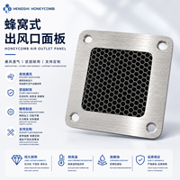Panel de Ventilación Cuadrado para Exteriores de Aluminio y Acero Inoxidable con Protección Electromagnética