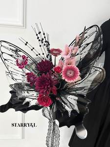 Papier d'emballage pour fleurs en plastique OPP imperméable, forme papillon en cristal, 50*56cm, nouveau, populaire, très vendu - Product Image 6