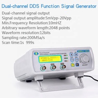 MHS-5200A Dual Channel Full CNC Arbitrary Wave Function Signal Generator DDS Signal Source Frequency Meter