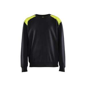 BLAKLADER - 358011589933XXL Sweat Noir/Jaune-EAN 7330509810583 WORK HOODIES - Product Image 1