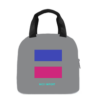 Sac à lunch arc-en-ciel Agender pour femmes et hommes, sac fourre-tout réutilisable, sacs à lunch isothermes pour le travail, le pique-nique, l'école ou les voyages