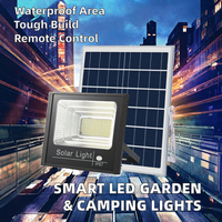 Borne solaire LED intelligente pour extérieur, jardin, étanche IP67, éclairage paysager, camping, éclairage d'urgence, projecteurs solaires avec télécommande