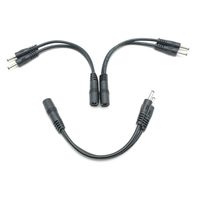 Câble Répartiteur d'Alimentation CC 12V, Prise CC 5.5*2.1 mm 1 Femelle vers 2 Prises CC 3.5*1.35 mm Mâle, Répartiteur 0.1m 35135, Câble d'Alimentation CC