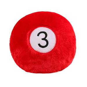 Cuscino a forma di Biglia Nera del Biliardo (Numero 8) in Peluche con Guscio in Pelle, Semilavorato, Giocattolo di Pezza in Cotone PP, 31-50cm - Product Image 5