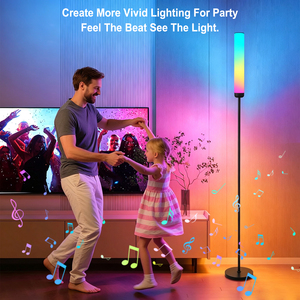 <span class=keywords><strong>Compra</strong></span> al por Mayor 360 °   Lámpara de Pie Cilíndrica LED Inteligente Moderna, Minimalista, con Control por Voz y App, Iluminación Uniforme, para Sala de Juegos - Product Image 1