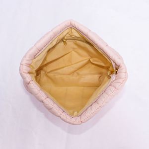 Bolsa de Maquillaje Portátil Personalizada, Ecológica, con Cierre, Diseño a Cuadros, Acolchada, para Mujer, Organizador de Cosméticos - Product Image 5