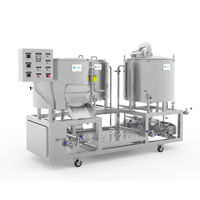 Chaisse de brassage 300L Star à 3 cuves en acier inoxydable 304, cuve sous pression avec système de contrôle PID pour la brasserie, solution clé en main pour la fabrication de bière