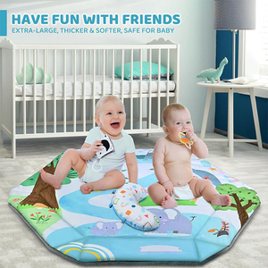 U999 Nouveau design <span class=keywords><strong>Tapis</strong></span> <span class=keywords><strong>de</strong></span> jeu doux pour bébé 8-en-1 Tummy Time Toys <span class=keywords><strong>Tapis</strong></span> éducatif pour bébé pour le développement visuel, auditif et moteur - Product Image 3